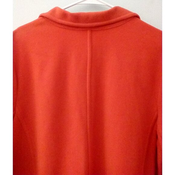 Katie Todd Women's Jacket Wool Blend Open Front Oversized Orange Poland- XL - Picture 7 of 8